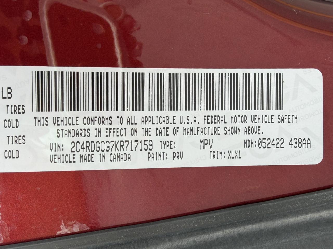 Dodge Grand Caravan SXT 2019