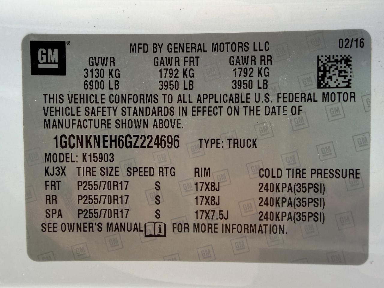 Chevrolet Silverado 1500 Work Truck Long Box 4WD 2016