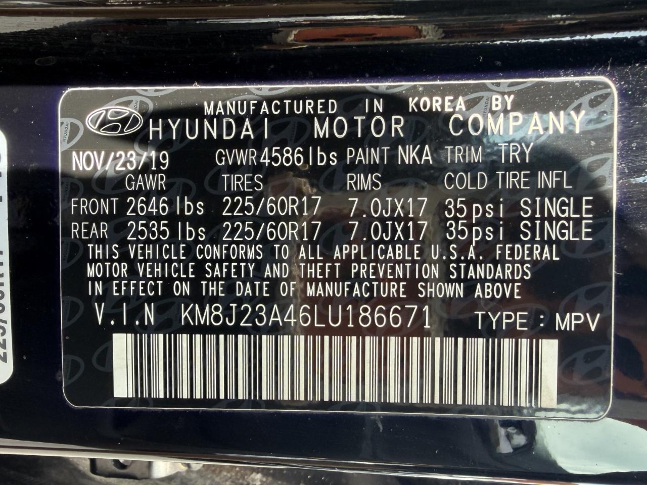 Hyundai Tucson Value 2020