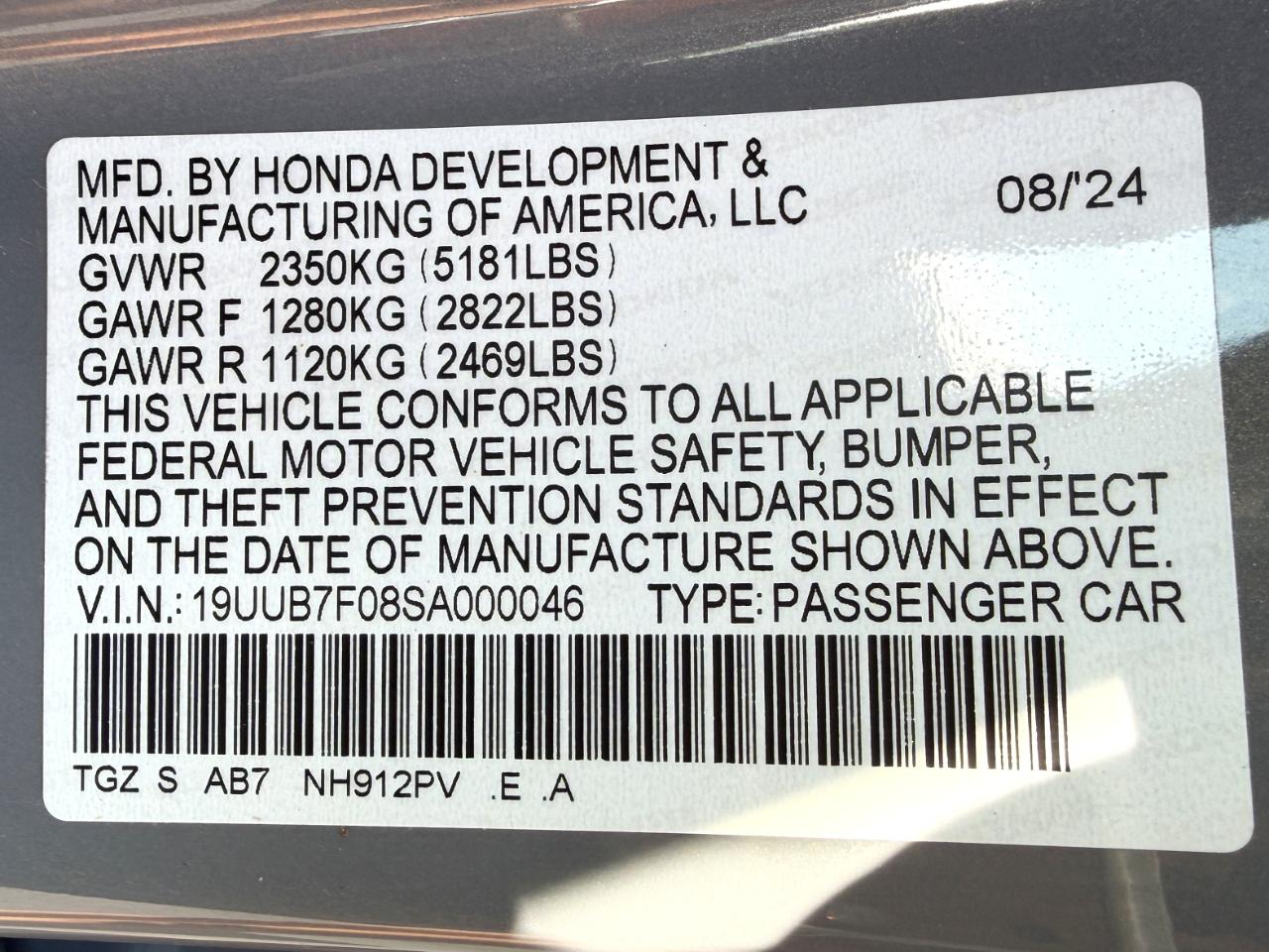 Acura TLX Type S 2025