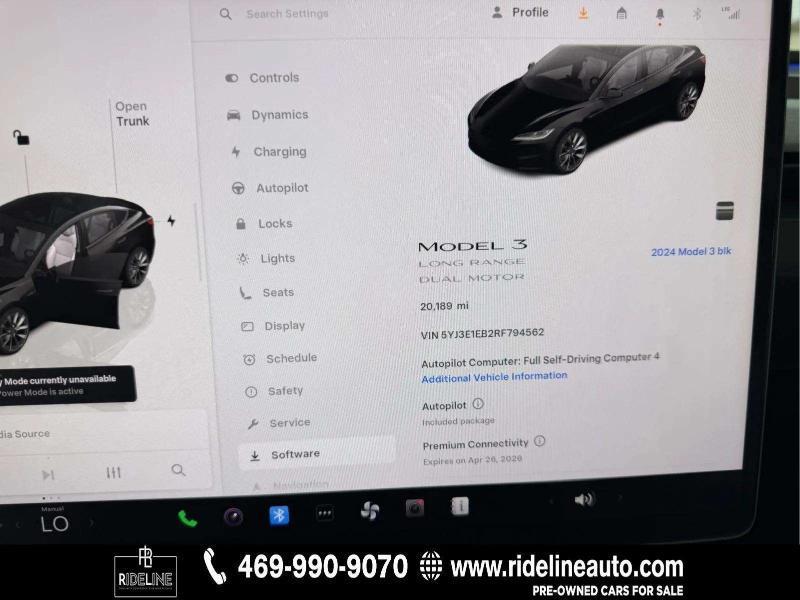 Tesla Model 3 Long Range 4D Sedan AWD 2024