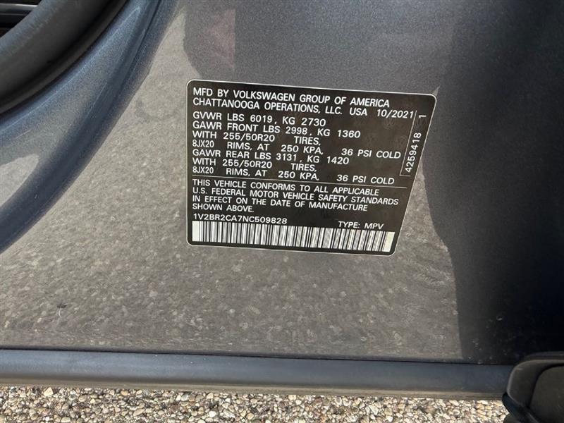 Volkswagen Atlas V6 SEL 4MOTION 2022