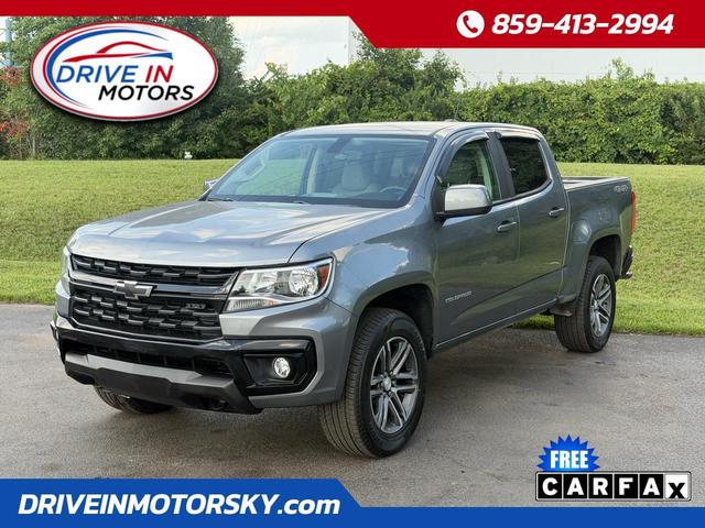 Gray 2021 Chevrolet Colorado Pickup Truck Four-Wheel Drive 5-Speed Automatic