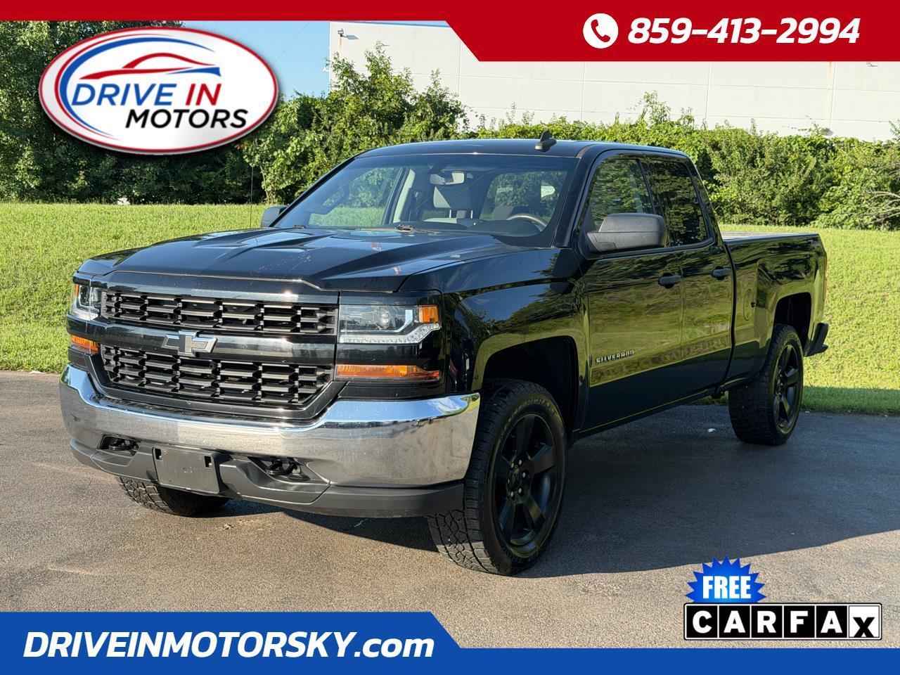 Black 2017 Chevrolet Silverado 1500 Pickup Truck Four-Wheel Drive 6-Speed Automatic
