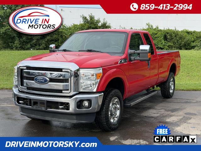 Red 2012 Ford F-350 Super Duty Pickup Truck Four-Wheel Drive 6-Speed Automatic