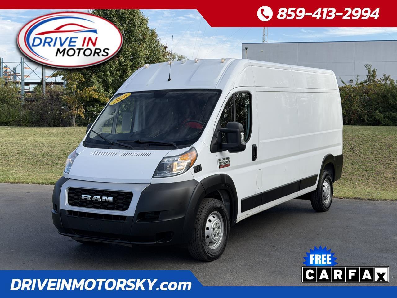 RAM ProMaster Cargo Van 3500 High Roof 159" WB 2020