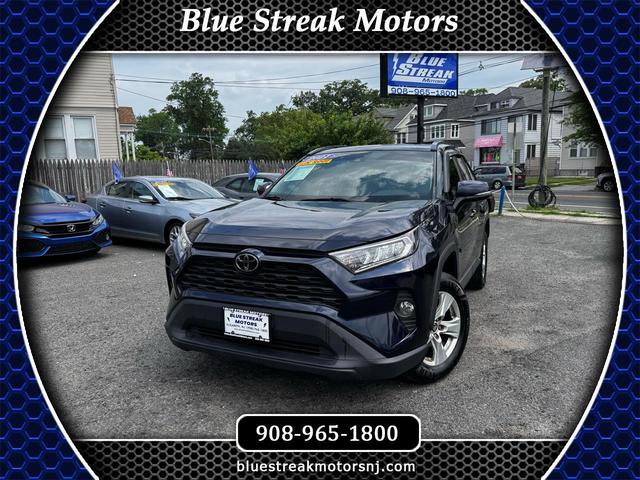 Blue 2021 Toyota RAV4 XLE AWD SUV / Crossover All-Wheel Drive Automatic