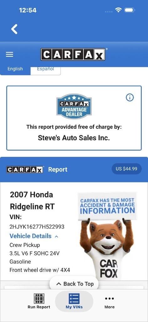 Honda Ridgeline RT 2007