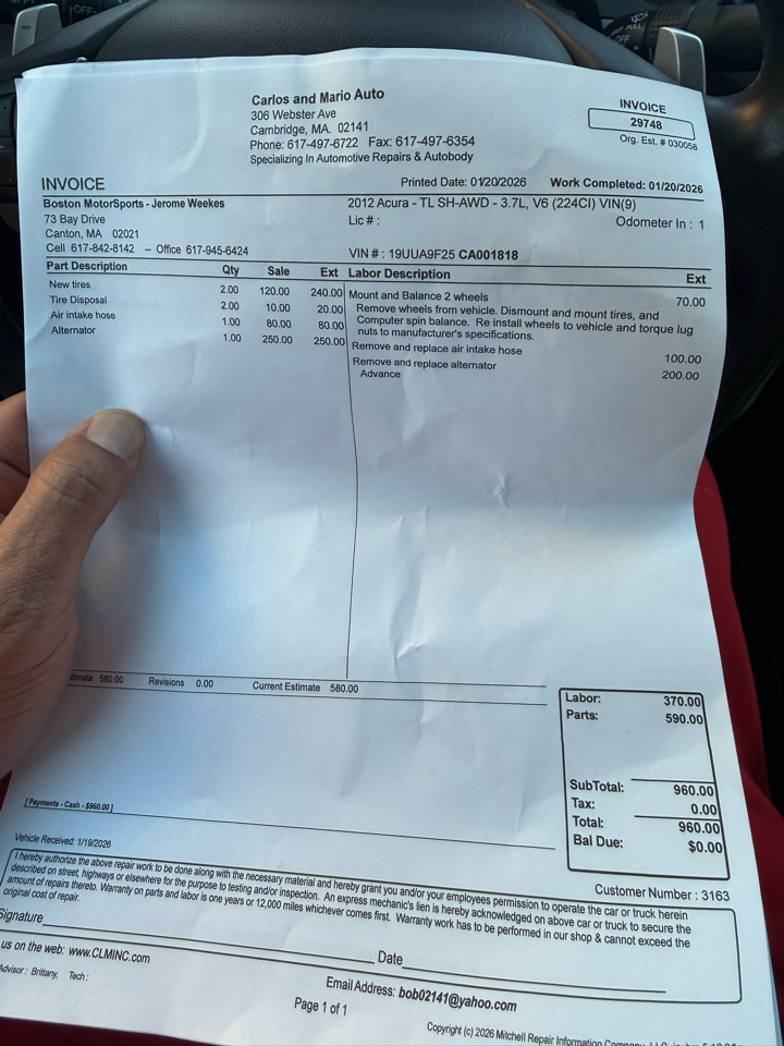 Acura TL 6-Speed AT SH-AWD 2012