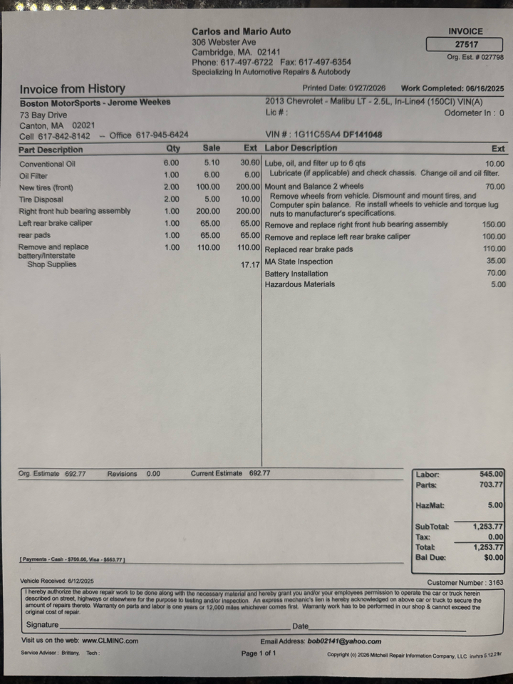 Chevrolet Malibu 1LT 2013