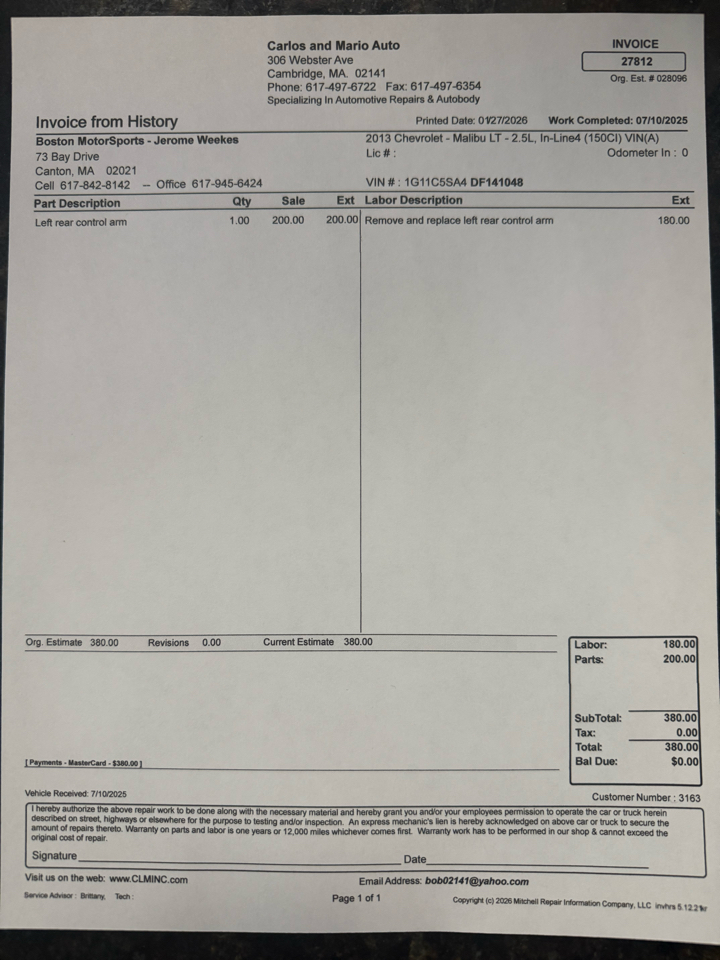Chevrolet Malibu 1LT 2013