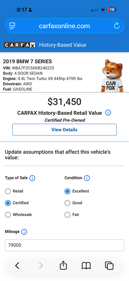 BMW 7-Series 750i xDrive 2019