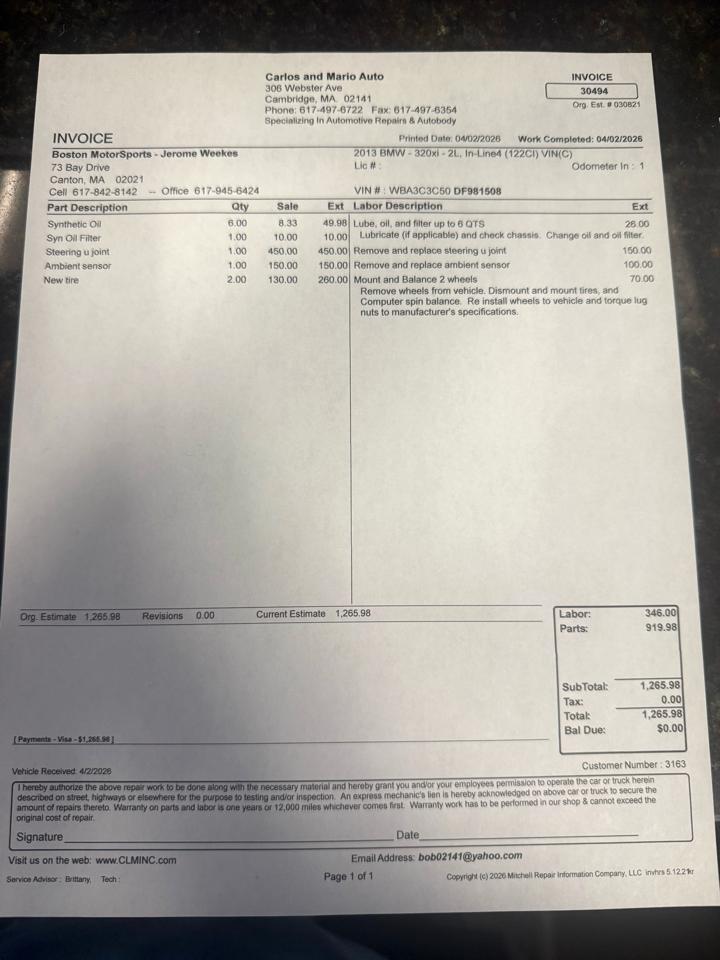 BMW 3-Series 320i xDrive 2013