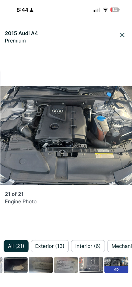 Audi A4 2.0T Sedan quattro Tiptronic 2015