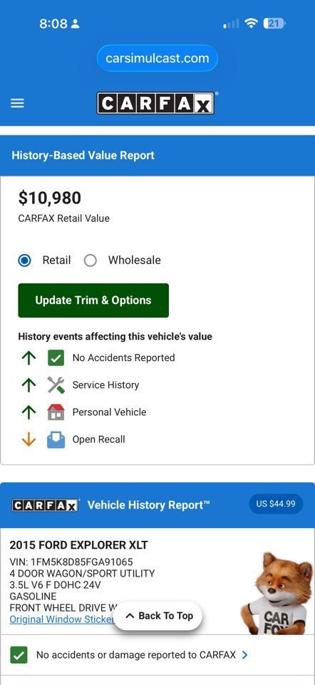 Ford Explorer XLT 4WD 2015