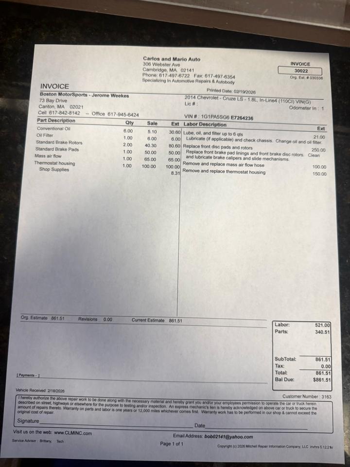 Chevrolet Cruze LS Auto 2014