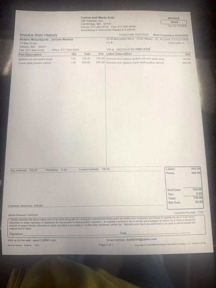 Mercedes-Benz A-Class A 220 2019