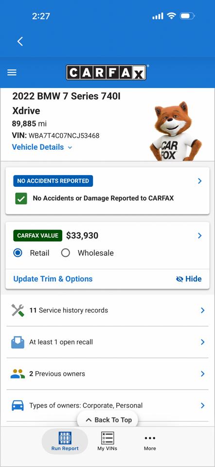 BMW 7-Series 740i xDrive 2022