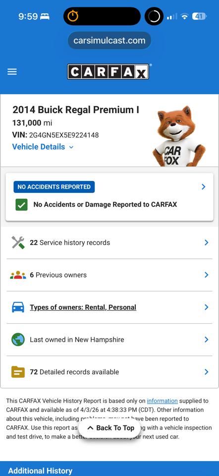 Buick Regal Premium 1 2014