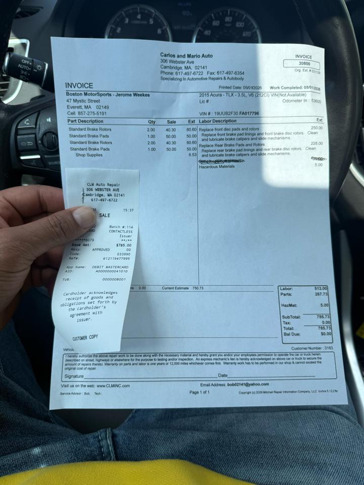 Acura TLX 9-Spd AT 2015