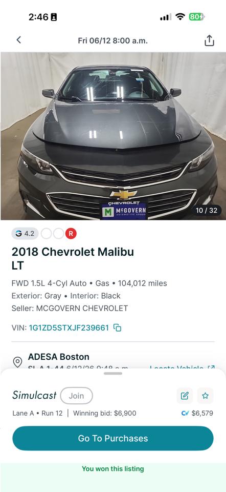 Chevrolet Malibu LT 2018