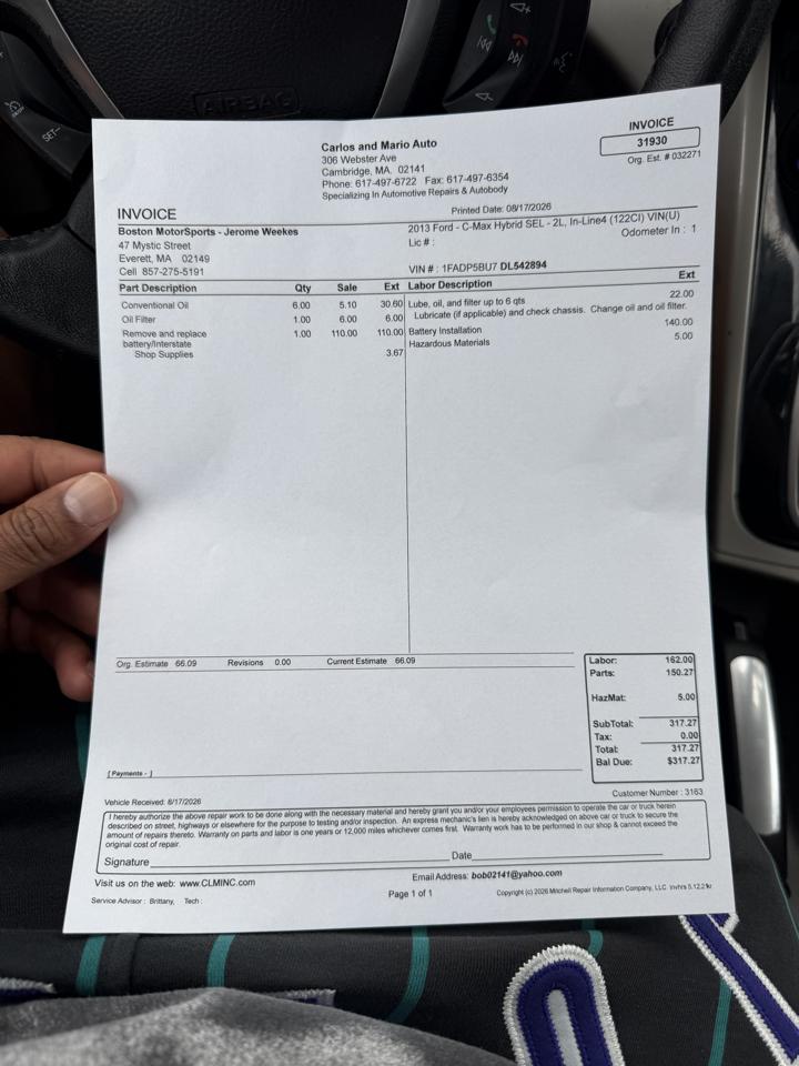 Ford C-Max Hybrid SEL 2013