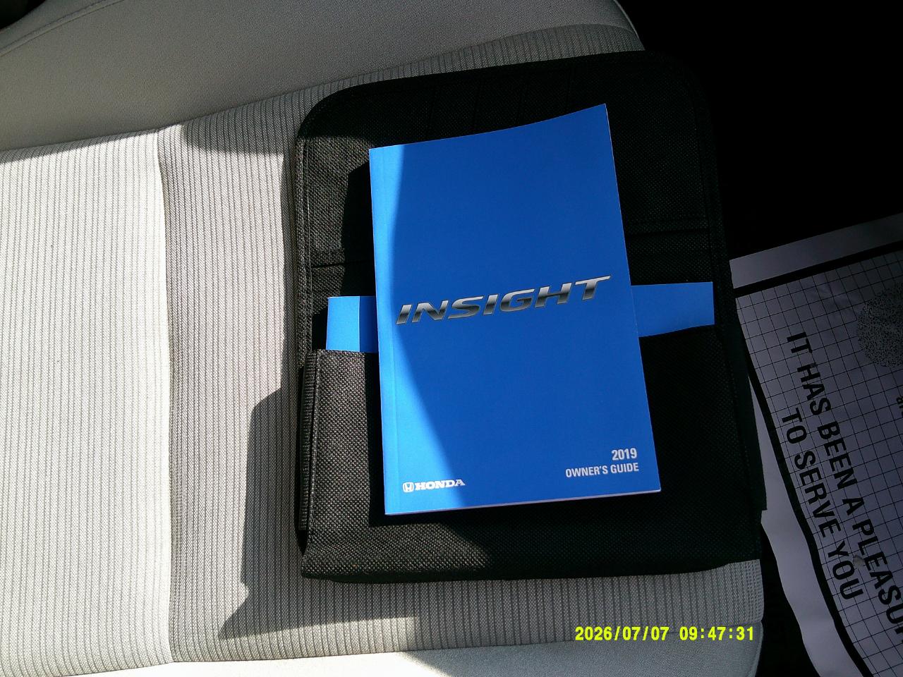 Honda Insight EX CVT 2019