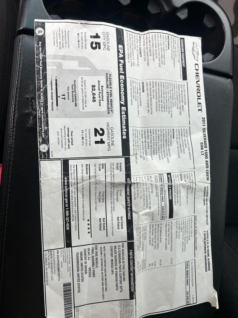 Chevrolet Silverado 1500 LT Crew Cab 4WD 2011