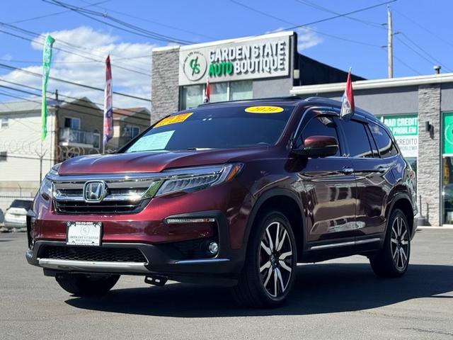 Red (Burgundy) 2020 Honda Pilot Touring AWD with Rear Captain's Chairs SUV / Crossover All-Wheel Drive Automatic