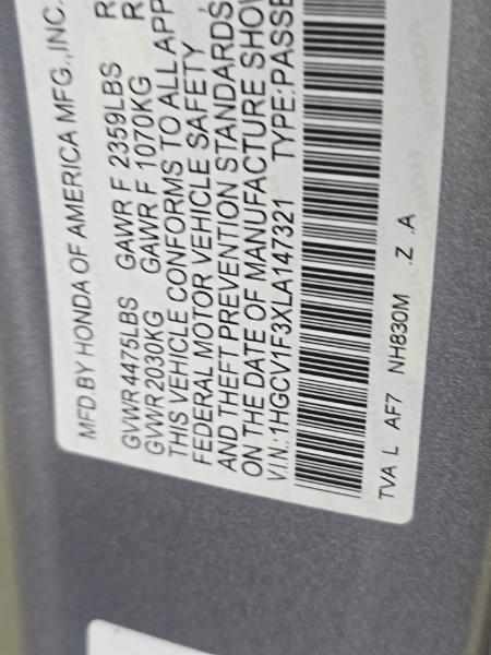 Honda Accord Sport CVT 2020