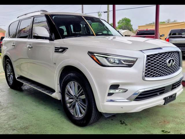White 2019 INFINITI QX80 SUV / Crossover Rear-Wheel Drive 7-Speed Automatic