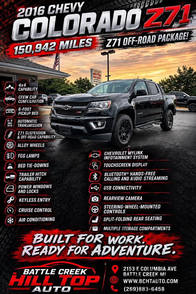 Chevrolet Colorado Z71 Crew Cab 4WD Short Box 2016
