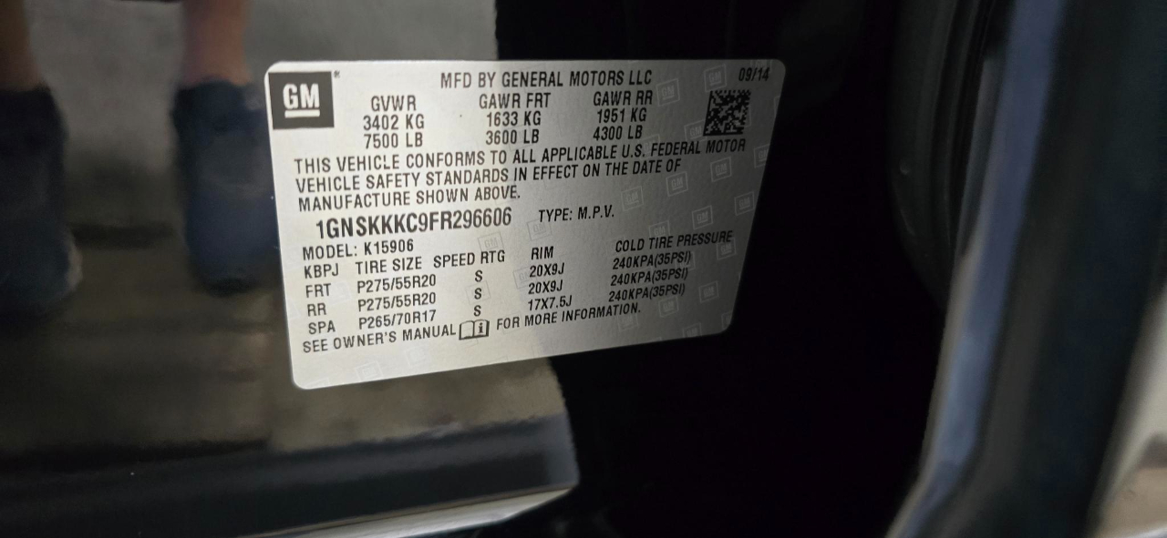 Chevrolet Suburban LTZ 1500 4WD 2015