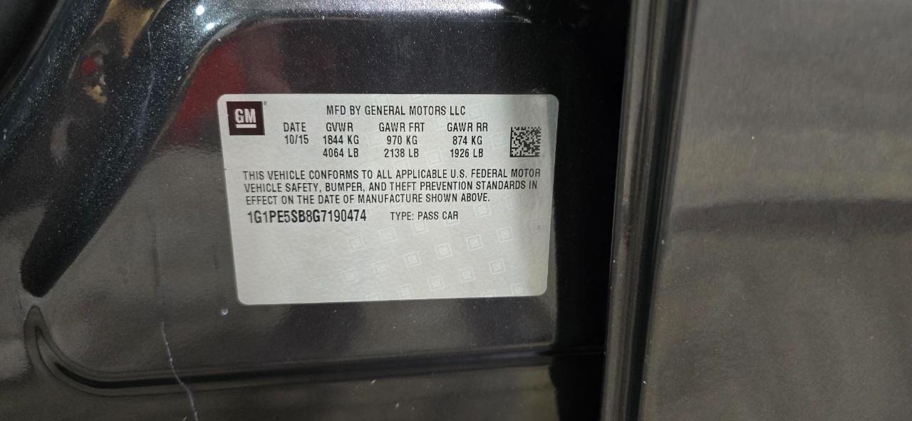 Chevrolet Cruze Limited 1LT Auto 2016