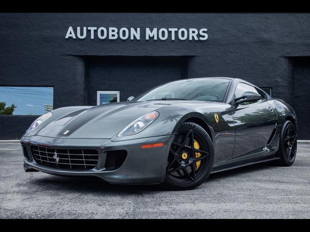 Silver 2007 Ferrari 599 GTB Fiorano F1 RWD Coupe Rear-Wheel Drive 6-Speed Manual