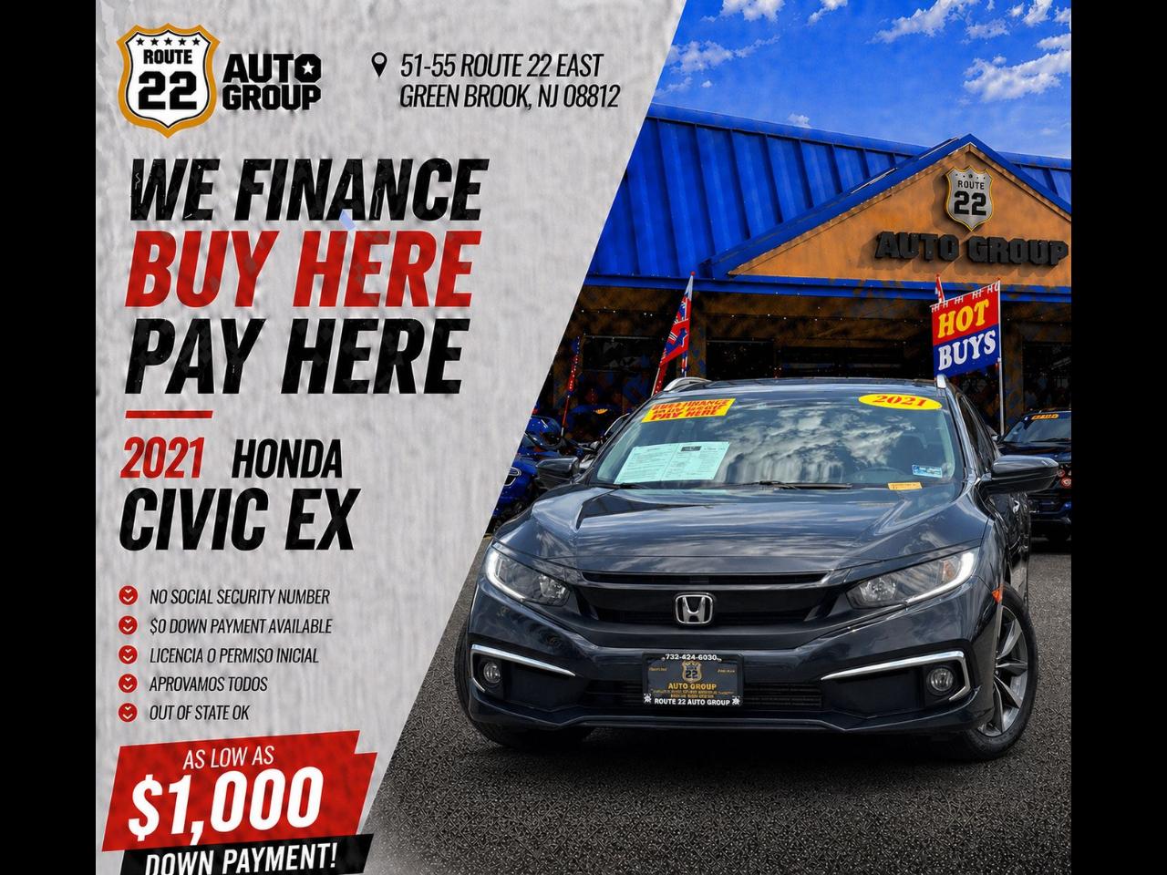 Honda Civic EX Sedan CVT 2021