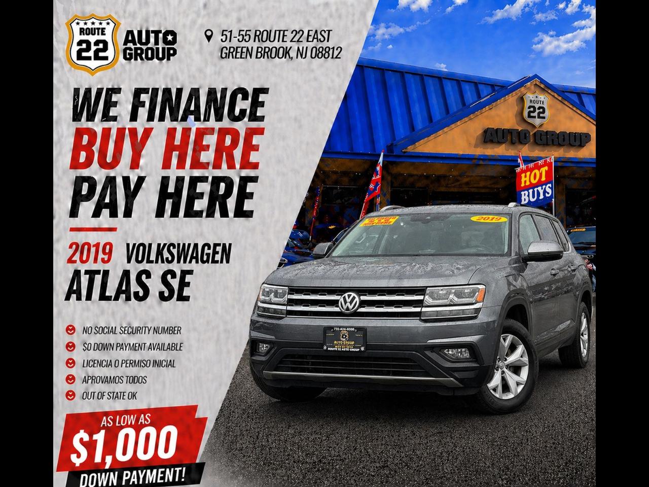Volkswagen Atlas V6 SE w/Technology AWD 2019
