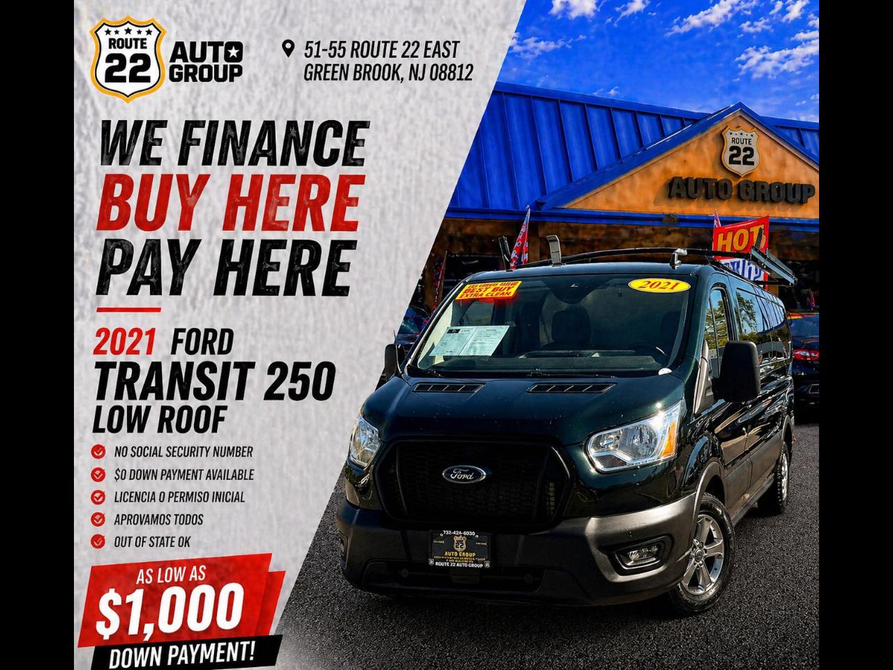 2021 Ford Transit 250 Van Low Roof w/Sliding Pass. 130-in. WB