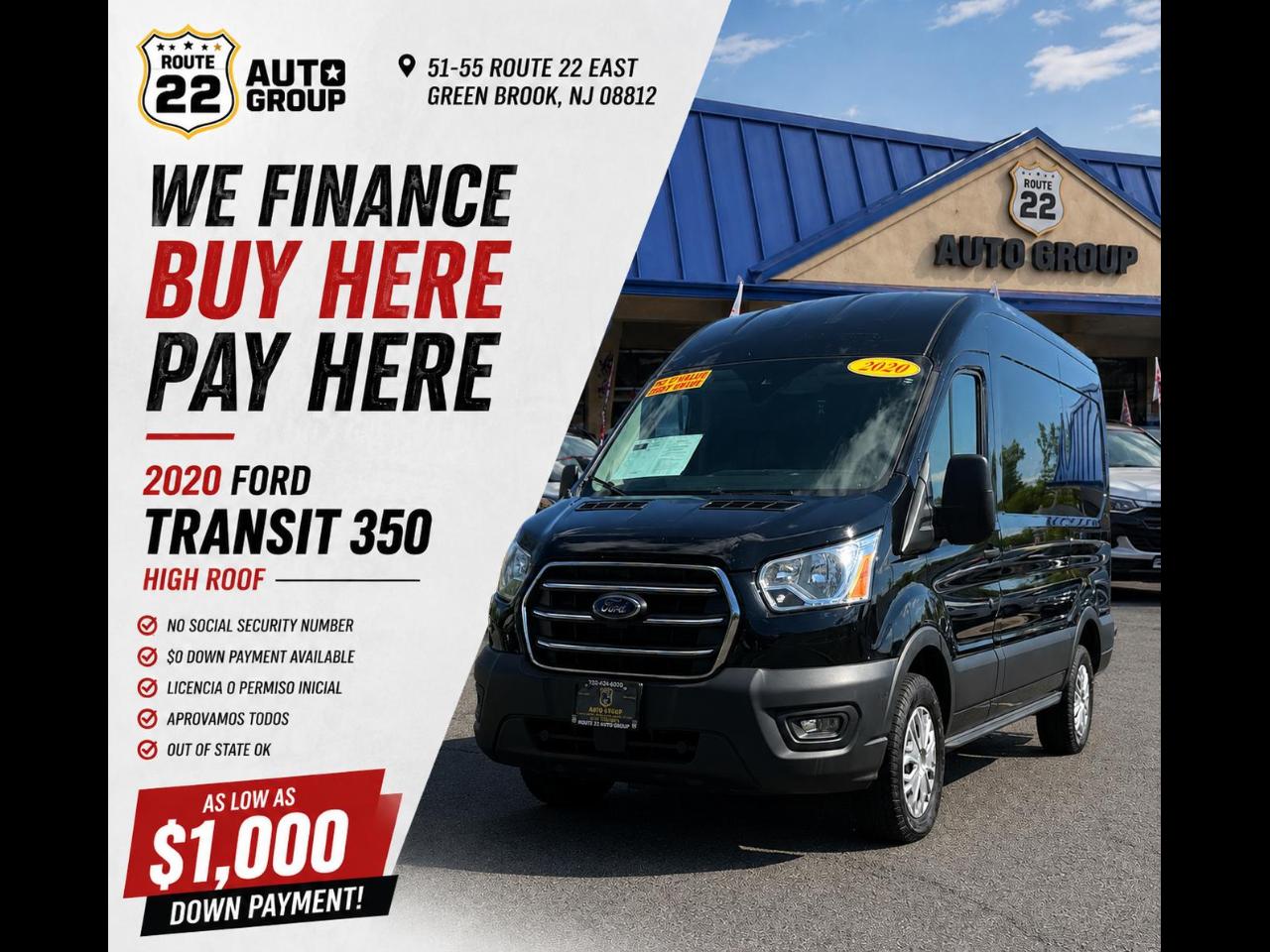 2020 Ford Transit 350 Van Med. Roof w/Sliding Pass. 148-in. WB