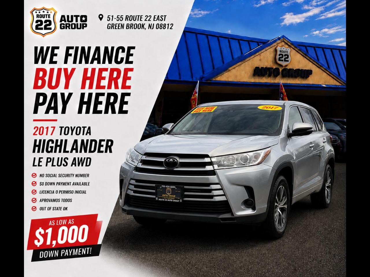 2017 Toyota Highlander LE Plus AWD V6