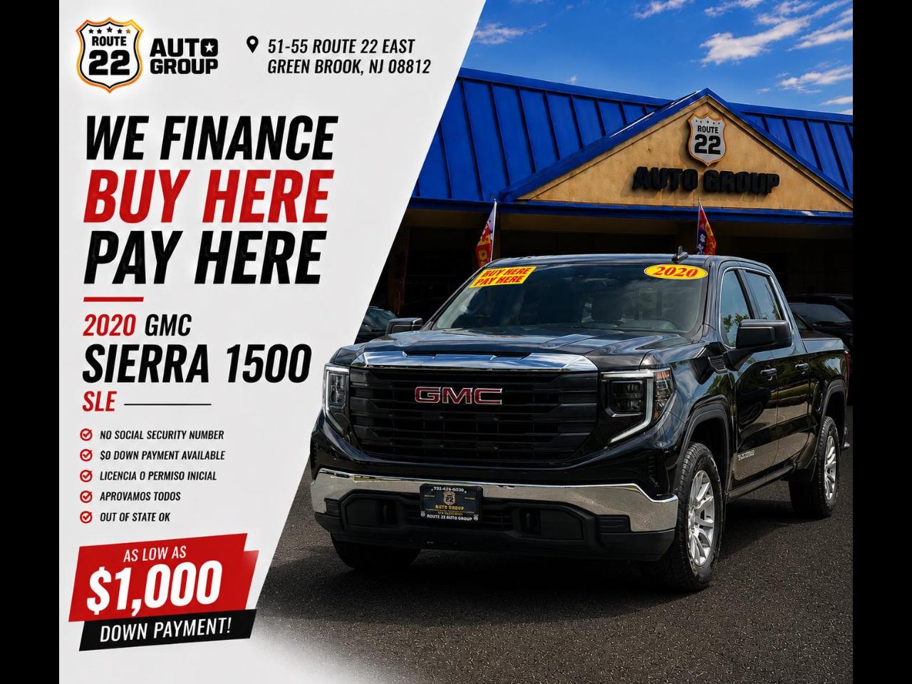 GMC Sierra 1500 SLE Crew Cab Short Box 4WD 2020