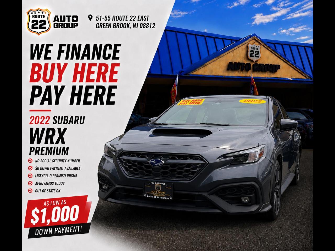 2022 Subaru WRX Premium 6M