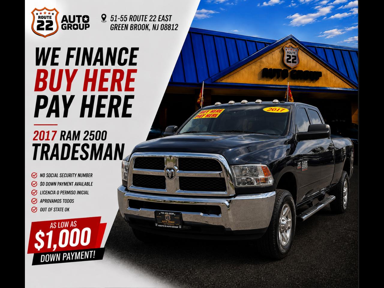 RAM 2500 Tradesman Crew Cab LWB 4WD 2017