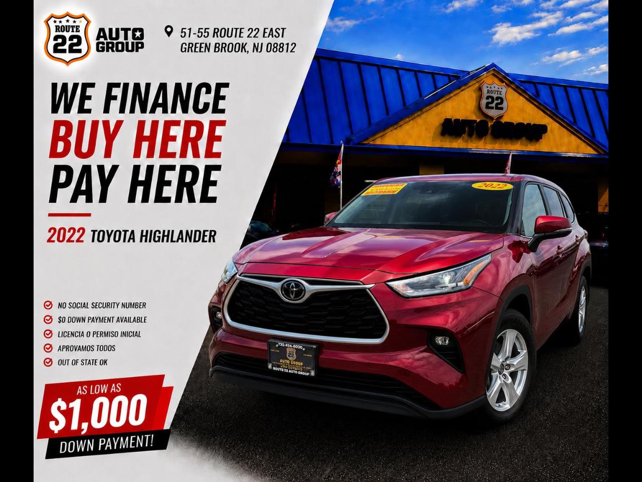 Toyota Highlander LE AWD V6 2022