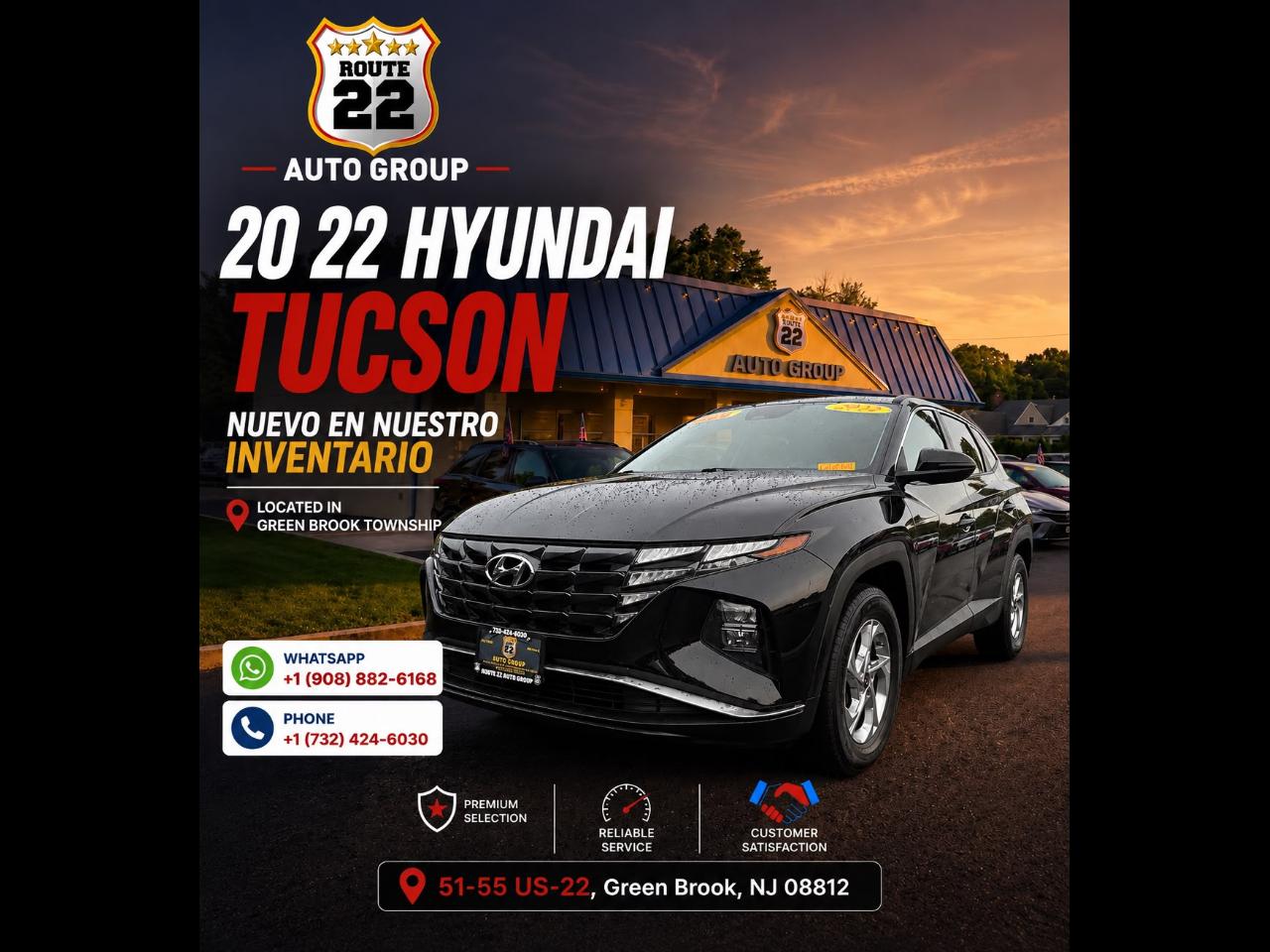 Black 2022 Hyundai Tucson SUV / Crossover All-Wheel Drive Automatic