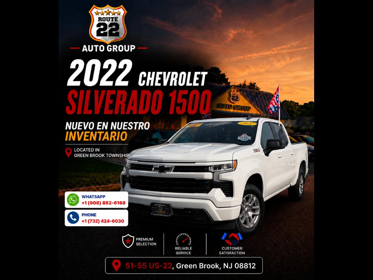 2022 Chevrolet Silverado 1500 RST Crew Cab 4WD