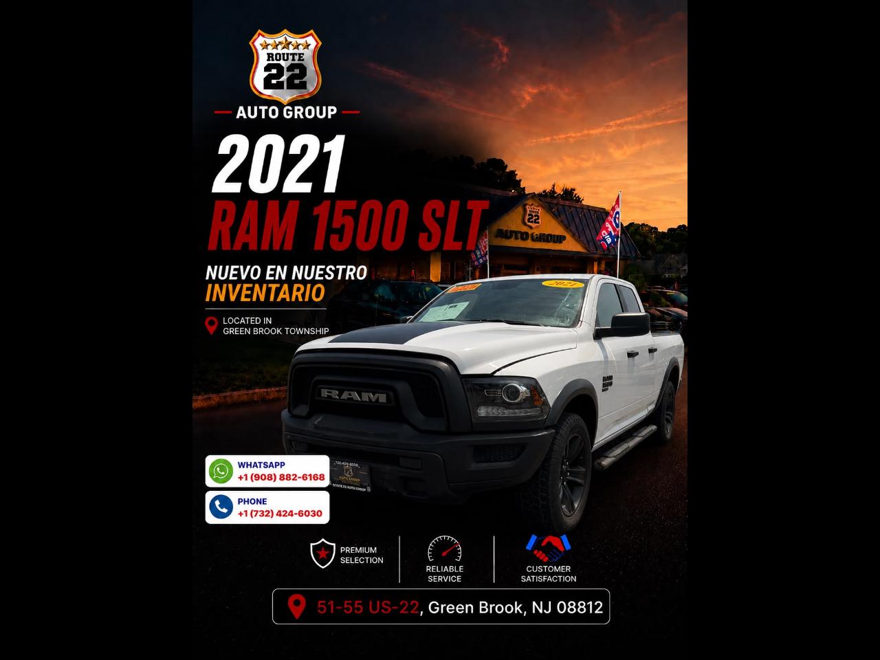 2021 RAM 1500 SLT Quad Cab 4WD