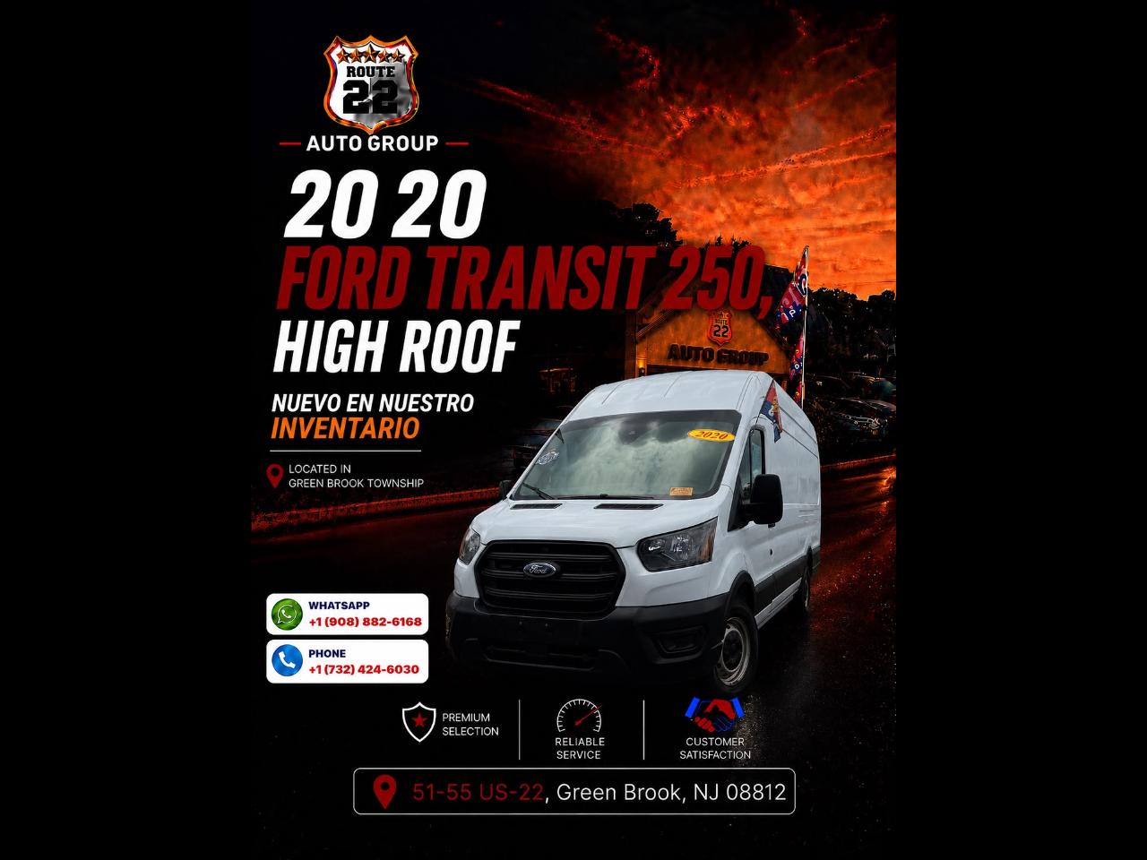 Ford Transit 250 Van High Roof w/Sliding Pass. 148-in. WB EL 2020