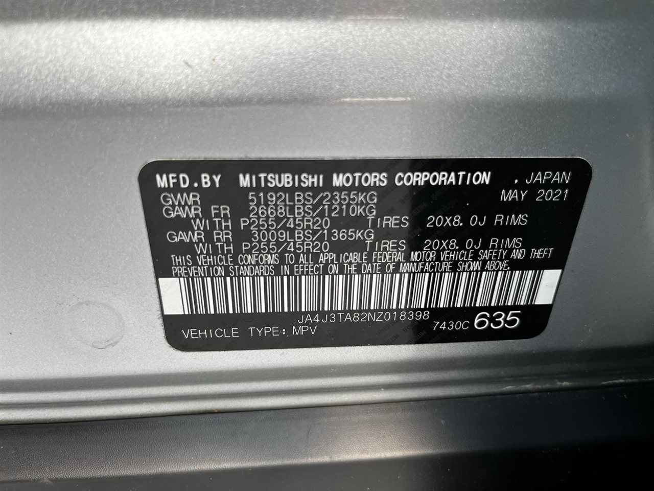 Mitsubishi Outlander ES 2WD 2022