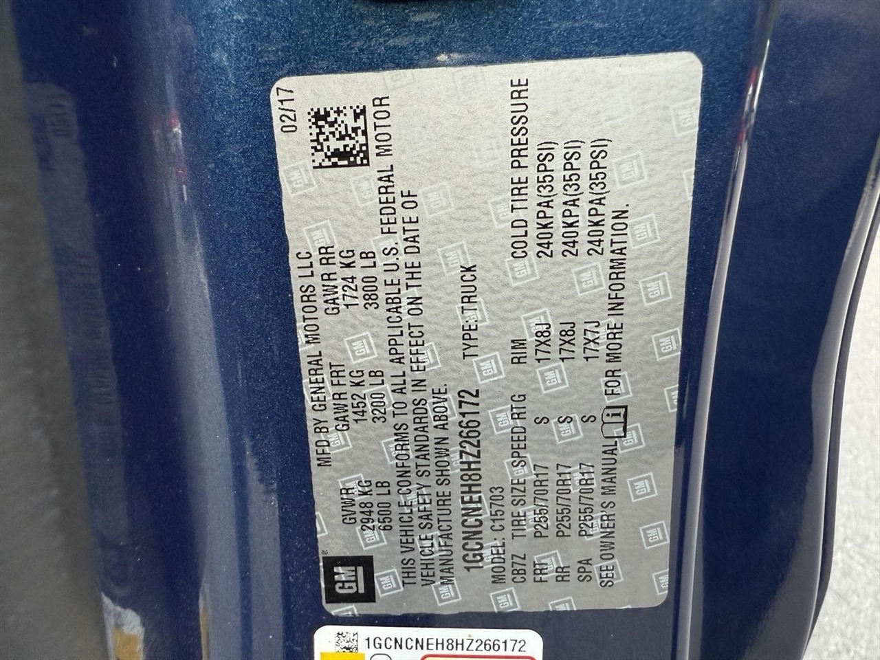 Chevrolet Silverado 1500 Work Truck Long Box 2WD 2017